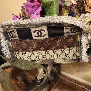 Upcycled Louis Vuitton, Chanel, Gucci Crossbody Bag